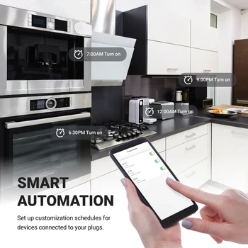 16A Putere Smart Plug UE WiFi, Socket Sincronizare Funcția de SmartLife Control APLICAȚIE Funcționează cu Alexa Google Voice Control