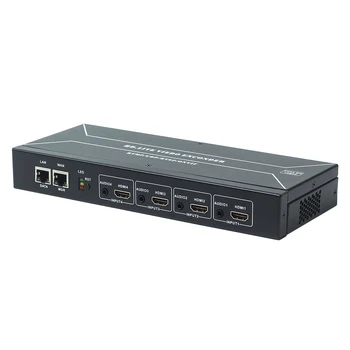 HWCODEC 4 Canale HDMI 1080P H264 H265 4 Canale IPTV HDMI Encoder Suport RTSP RTMP RTMPS SRT HTTP ONVIF HLS UDP