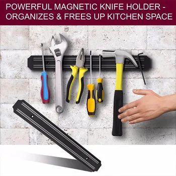 Magnetic Suportul de Cuțit 33cm Cuțit de Bucătărie Sta Bar de Striptease Perete Magnet Bloc de Aluminiu Pentru Cutite de Stocare de Gătit Accesorii #F5