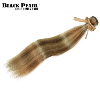 Black Pearl Remy P27/613 Pachete Brazilian Țese Păr 10-24 Cm Drept Extensie De Păr Uman Păr Blond Țese Pachet