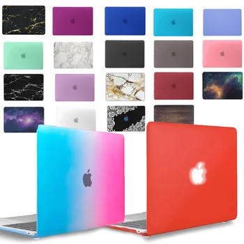 KK&LL Mat Hard Shell caz Laptop Pentru Apple MacBook Air Pro Retina 11 12 13 15 si Noi Aer 13 / 13 Pro de 15 inch cu Touch Bar