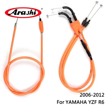 Arashi Pentru YAMAHA YZF R6 2006 - 2012 Acceleratie Motocicletă Linie de Ambreiaj Cablu din Sârmă de Oțel Set YZF R 6 R-6 2007 2008 2009 2010 2011