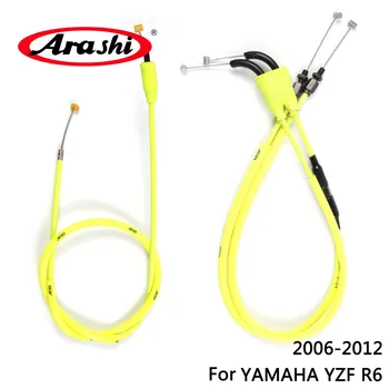 Arashi Pentru YAMAHA YZF R6 2006 - 2012 Acceleratie Motocicletă Linie de Ambreiaj Cablu din Sârmă de Oțel Set YZF R 6 R-6 2007 2008 2009 2010 2011