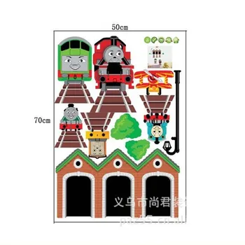 Desene animate Diy Tren Thomas Autocolant de Perete Camera de zi Dormitor Decor de Perete de Artă Murală Anime Poster autocolante de perete pentru camere de copii
