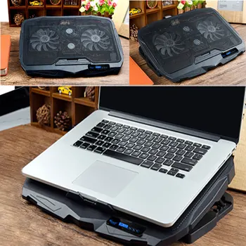 2-Porturi USB Ventilator de Racire Laptop Cooler Pad Notebook-Suport stativ pentru 14/15.6 inch