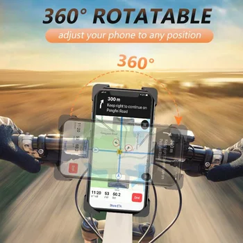 Bicicleta cu Suport pentru Telefon de Montare, Blocare Sigură și Plină de Protecție a suportului de Bicicletă pentru Mountain Bike Motocicleta pentru 4-6.8 inch Smartphone