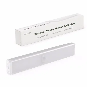 Senzor de Miscare PIR Wireless Lampă Super-Luminos LED-uri Alimentat de la Baterie cabinet dulap Lumina de Noapte 2 pack
