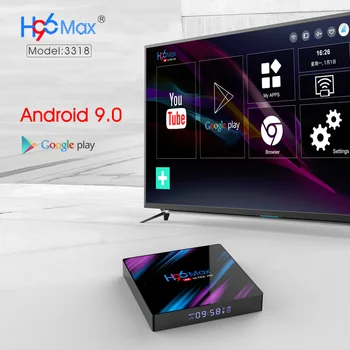 Noi H96 Max Android 9.0 Quad Core Wireless Dublu WIFI TV Set-top Box PK3318 4G+32G Smart TV 4K Cutie Cu Display Digital 2019