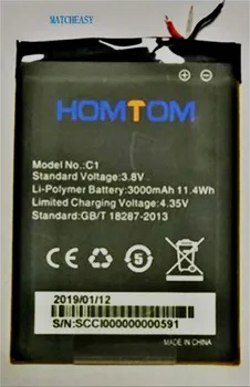 Original, baterie HOMTOM C2/C1 3000mAh Pentru Homtom C2/C1 Bateria Baterii Baterii de Telefon Mobil