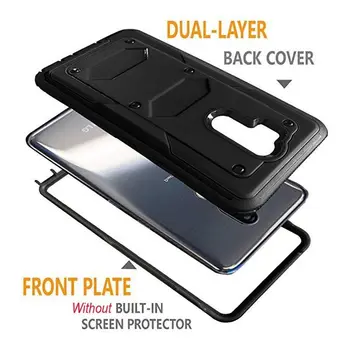 YUMQUA Acopere Cazurile Pentru LG G7 ThinQ 2018 Telefon Caz de Protecție Pentru G7/G7+ ThinQ Caz Hibrid rezistent la Șocuri Armura Clip Curea Toc