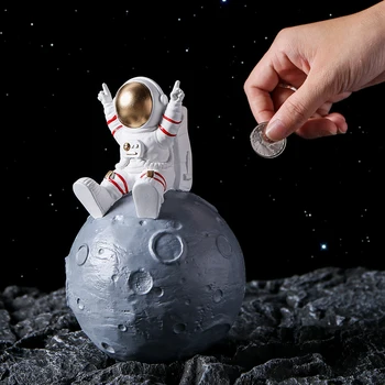 Casa Moderna De Decorare Accesorii Astronaut Figurine Miniaturale Creative Pusculita Copii Cadou Living Birou Decora