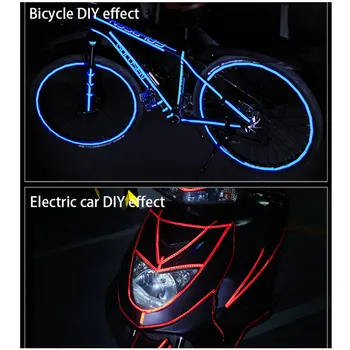 WEST BIKE Biciclete Reflectorizante Bandă Adezivă Fluorescente Banda de Avertizare de Siguranță cu Bicicleta Motocicleta Autocolante Reflectorizante Biciclete Instrumente