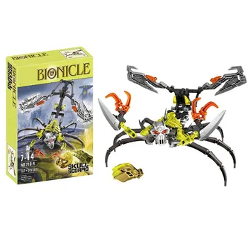 710-4 72pcs Bionicle Războinic Bionicle Craniul Scorpion Bloc Jucarii Model Compatibil cu lepinnglys 70794 copii cele mai Bune cadouri