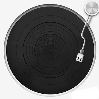 Anti-vibratii din Silicon Pad Cauciuc LP Antialunecare Mat pentru Fonograf placă Turnantă disc de Vinil Jucători Accesorii