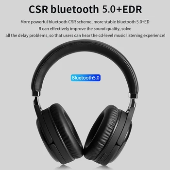 LY-903 Activ de Anulare a Zgomotului Căști Bluetooth Pe Ureche Pliabil fără Fir cu Fir Gaming setul cu Cască Stereo cu Microfon