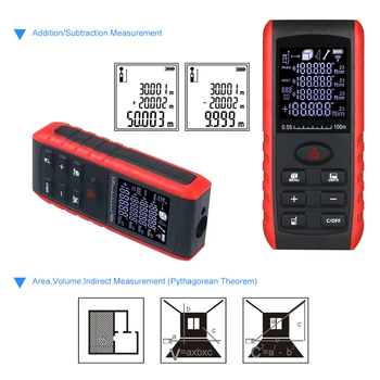 Digital portabil cu Laser Distanța de Meter Portabile Diastimeter Distanță cu Laser Range Finder Volum de Măsurare cu Unghi Indicație