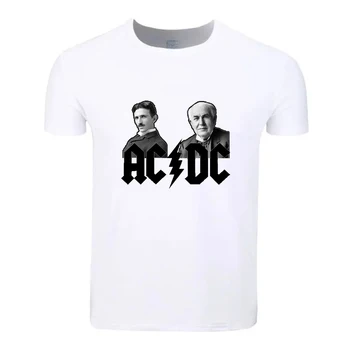 AC DC logo-ul Trupei Rock Moda Bumbac Dimensiuni Mari, Elevii de Vara T-Shirt cu Maneci Scurte Bărbați, Femei, Băieți și Fete Tricou Tricouri Tricou Copii
