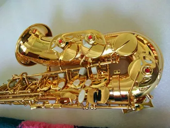 Brand Profesional Saxofon Alto Drop E Aur Saxofon Alto cu Trupa Gura Bucată de Stuf Eghilet Mai Pachetului transport Gratuit