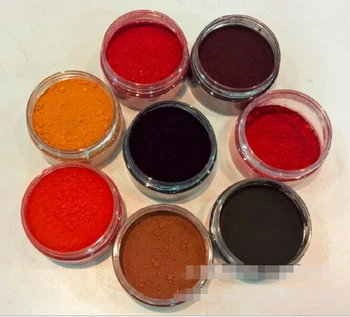 8 culori de ulei solubile coloranti Solvent adezivi, coloranti Toner fier rosu pigment pulbere pentru lac de unghii sau alte DIY