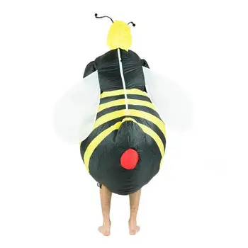 Gonflabile Bumble Bee Costume Femei Barbati pentru Adulți Petrecere, Carnaval, Cosplay Dress Blowup Costume de Halloween Purim Costume de Găină Cerb