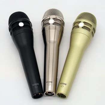 Profesional Karaoke Microfon KSM8 Dinamic Vocal Viu Clasic cu Fir Portabil Microfon Super-Cardioid Sunet Clar Performanță Etapă