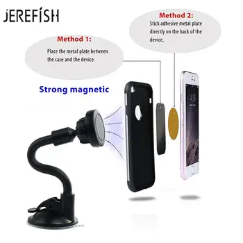 JEREFISH Universal Telefon Mobil tabloul de Bord Parbriz Masina Mult Gooseneck Suport Magnetic Suport de Montare pentru Smartphone Gps telefon Mobil