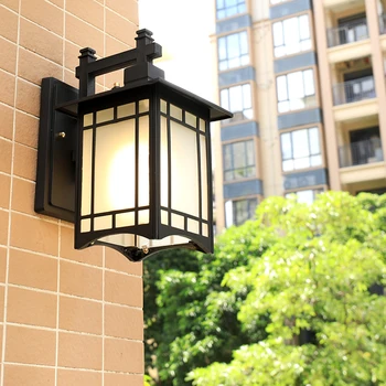 Puterea chineză Lampion de Perete de Lumină Lampă de Grădină în aer liber, rezistente la Intemperii led-uri de Lumină Moderne Moderne în aer Liber în aer liber de Iluminat de Perete de Lumină
