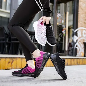 Ușor, Moale, Respirabil Pantofi De Mers Pe Jos De Femei De Agrement Plasă De Sex Feminin Pantofi Sport Ochiurilor De Plasă Confort Stil De Viață Adidași
