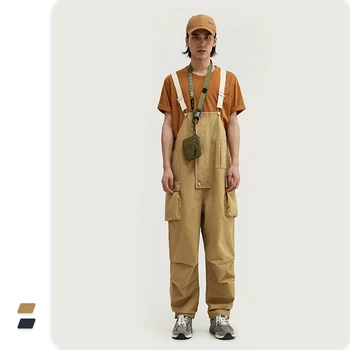 VIMASS Primăvară-Vară 2020 New Trendy Casual, Multi-Dimensional, Multi-Buzunar de Pantaloni pentru Bărbați Curea Salopeta Casual pantaloni
