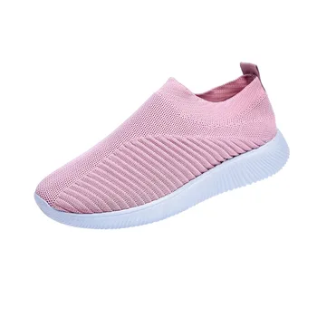 2019 Nou De Sex Feminin Vulcanizat Pantofi Casual Femei Adidași Doamnelor Alunecare Pe Pantofi Plat Plasă Formatori De Mers Pe Jos De Încălțăminte Zapatos Mujer