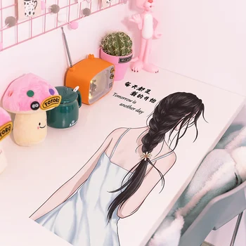 [shijuekongjian] Fată de Desene animate Autocolante de Perete de Vinil DIY Murală Decalcomanii pentru Copii, Camere Copii Dormitor Decorare Casa