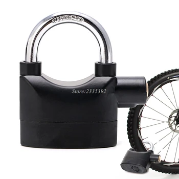 (OOTDTY)Negru rezistent la apa Sirena de Alarmă, Lacat Alarma Blocare pentru Biciclete Biciclete de Perfectă Securitate cu Alarma 110dB APR14_17
