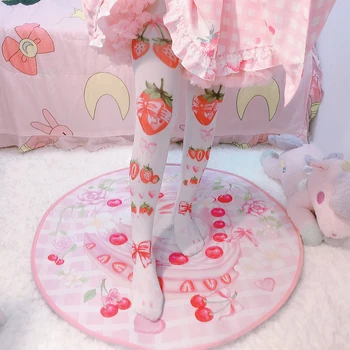 Japoneze la colegiu student stil lolita dulce dresuri dulce imprimare drăguț kawaii fata chilot loli cosplay gothic lolita colanti