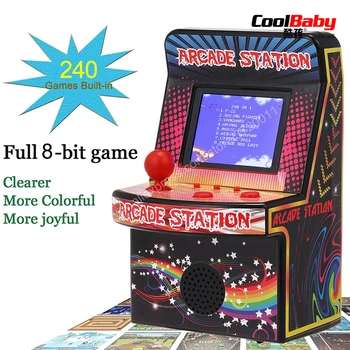 CoolBaby Portabil Retro Handheld Consola de Joc 8-Bit Aparat de Joc Mini-Jocuri Arcade Built-in 240 de Jocuri Clasice pentru Copii