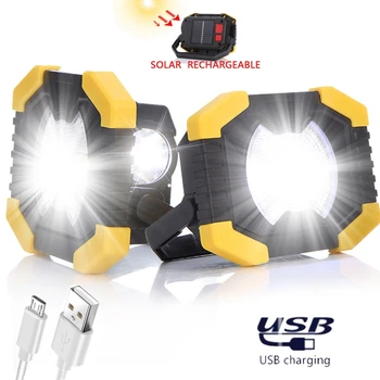 Fierbinte 50W Portabil Reflectoarelor Lumina Solara Led Lumina de Lucru USB Reîncărcabilă Lanterna