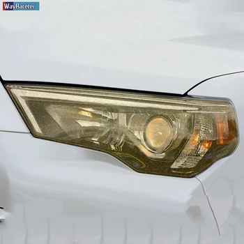 2 Buc Far Auto cu Folie de Protectie Faruri Restaurare Negru Transparent TPU Autocolant Pentru Toyota 4Runner-2020 Accesorii