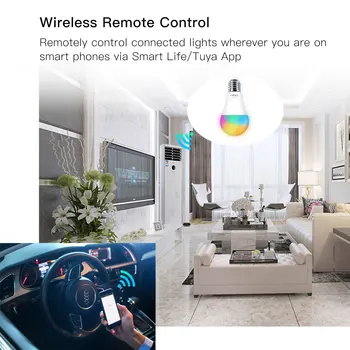 WiFi Smart LED Estompat Lamp 7W,RGB ,Viața Inteligentă Tuya App Control de la Distanță de Lucru cu Alexa Ecou de Start Google,E27