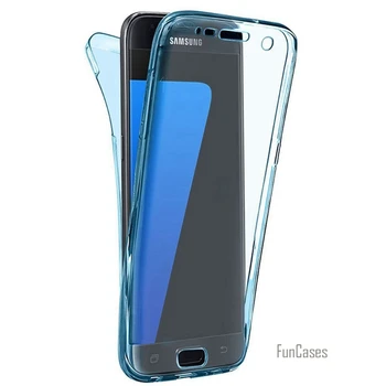360 Gel de Acoperire Moale Pentru Samsung Galaxy S20 Ultra Caz S10E S9 Plus S8 TPU Caz corp Plin Capac Huawei P Inteligente 2019 Onoarea 10 Lite