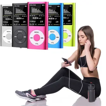 MP3 Player de Muzică Digital Ecran LCD de Înregistrare Vocală FM Radio E-Book Recorder Player cu Încărcare prin Cablu +Casti