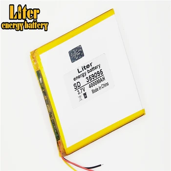 3 linia de 4000 mah 3.7 V baterie tabletă gm baterie litiu-polimer 359095 baterie Li-ion pentru MP3 MP4