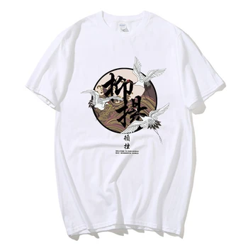Special Japonez marca Tide cu mânecă scurtă pentru bărbați și femei de strada de vară hip hop tricou Chinezesc iubitorii de stil cu jumătate mâneci