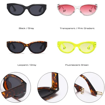 DECI&EI de Moda Ochi de Pisică ochelari de Soare pentru Femei Brand Designer de Epocă Uri Populare Verde Fluorescent Ochelari de Oameni Nuante UV400 Ochelari de Soare