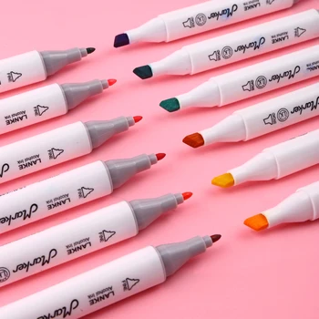 CHENYU. Markeri de Alcool pentru 36/48/60/80Colors Cutie de Plastic Desen Creion, Pensulă Pictură Schiță Marker Set Dual sfat Artă pentru Școală