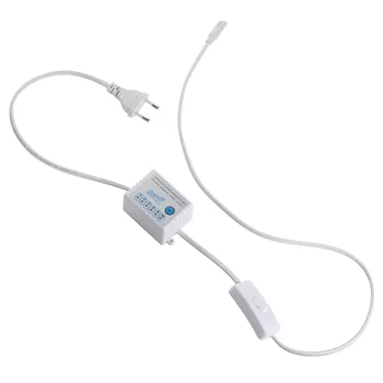 1,2 M T5 UE Plug Cablu Cu Întrerupător Și Timer sau Fără Cronometru Intrare 180V-245V Pentru LED-uri Cresc de Lumină UE Sau SUA Plug Swith Cablu 2.5 a