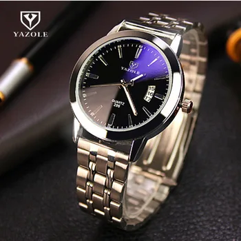 De lux YAZOLE Brand Ceasuri Barbati Elegant din Oțel Inoxidabil Cuarț Ceas de mână de sex Masculin Mâinile Luminos Relogio Masculino 2020