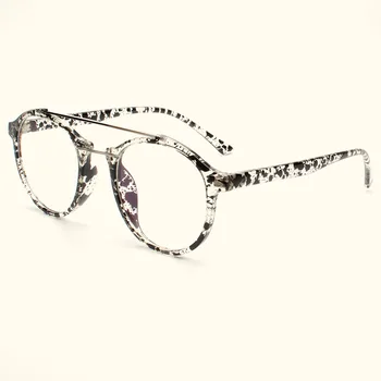Ochelari rotunzi Cadru Femei Bărbați Ochelari Retro Miopie Optic Rame de Metal lentile Clare Aur Negru Ochelari Oculos N247