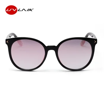 UVLAIK 90 Rotund ochelari de Soare pentru Femei ochelari de Soare Ochi de Pisica Doamnelor de Epocă Negru Culoare Cafea Ochelari de Nuante Mele de sex Feminin UV400