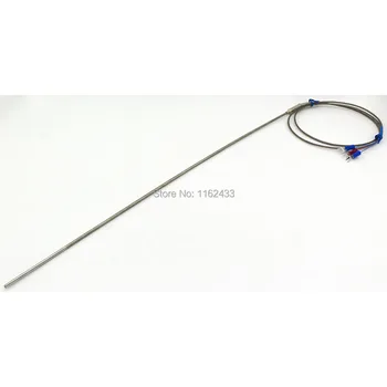 FTARP08 tip PT100 1m metal împletitură cablu flexibil 400mm cap de sondă RTD senzor de temperatură cu diametrul de 3mm 4mm 5mm 6mm WZPK-191