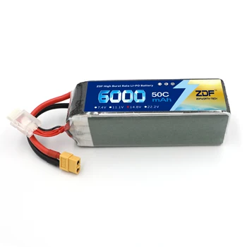 ZDF 2 buc/lot 4S LiPo 14.8 V 6000mAh RC Baterie 50C-100C XT60 Decanii conector pentru Traxxas X-maxx 1:10 1:8 Masini REDCAT LOSI Camion