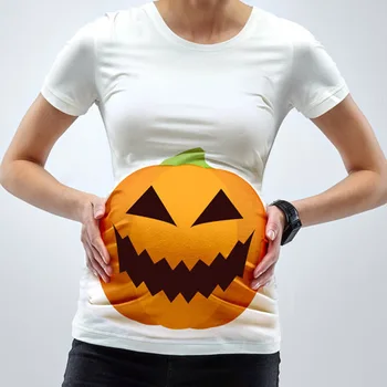 Amuzant Maternitate Tricou Pentru Femei Gravide, Haine 3XL Topuri Dovleac de Halloween Haine de Sarcina T Groază Hallween Cadouri de Partid